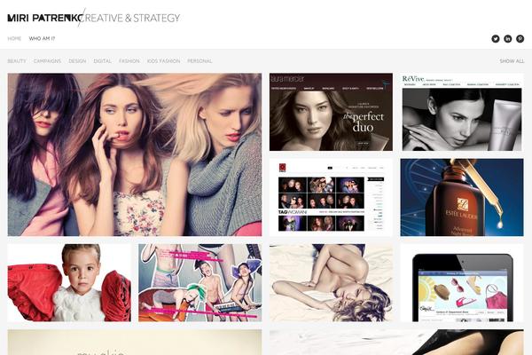 Studiofolio theme site design template sample