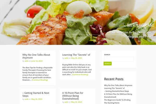 Fooding theme site design template sample