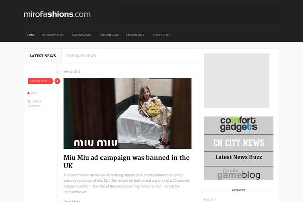 Techblaze theme site design template sample