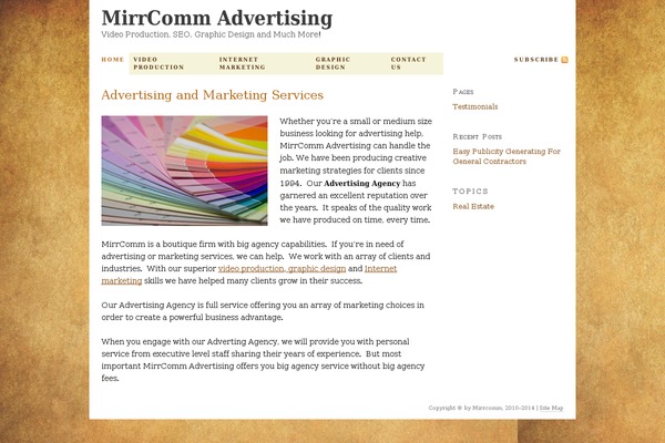 Thesis 1.6 theme site design template sample