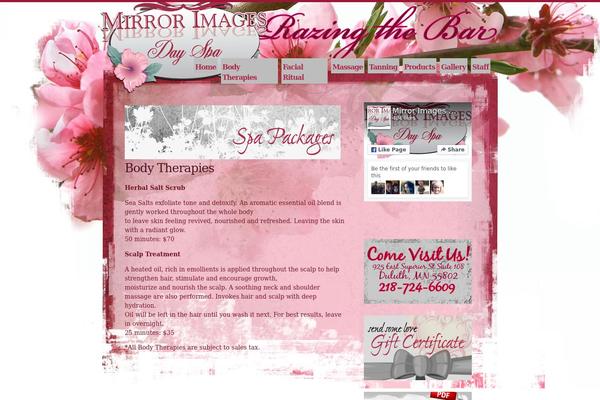 mirrorimagesdayspa.com site used Woodpress