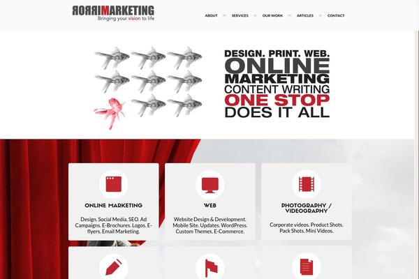 Ananke theme site design template sample
