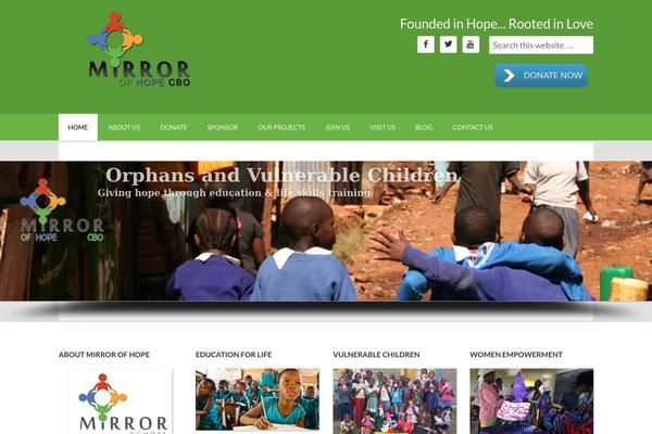 Outreach Pro theme site design template sample