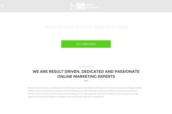 Sloven theme site design template sample