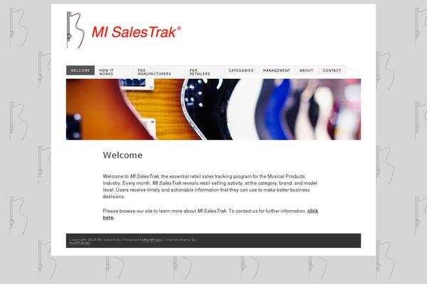 Imprint theme site design template sample