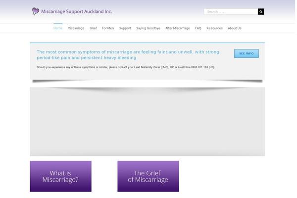 miscarriagesupport.org.nz site used Magsy-child
