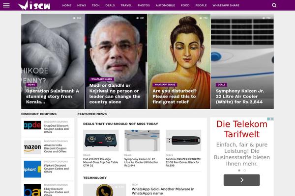 Flex Mag theme site design template sample