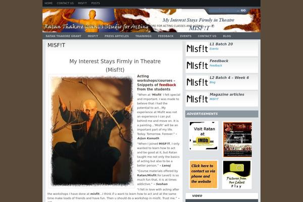 Scarlett theme site design template sample