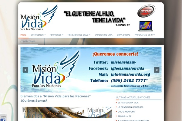 misionvida.org site used Veraka_mv