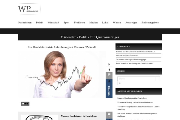 Next Magazine theme site design template sample