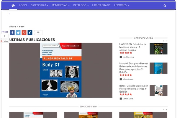 mislibrosdemedicina.com site used Magazinly.v1.5