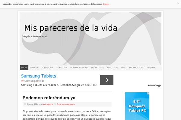 Prose theme site design template sample