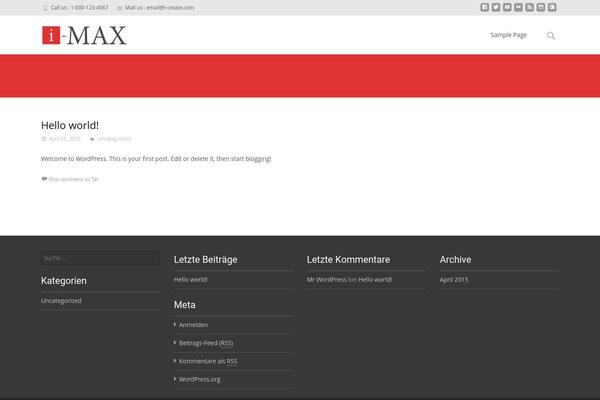 i-max theme site design template sample