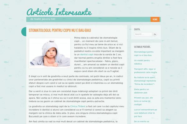 Something Fishy theme site design template sample