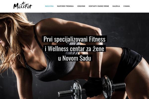 Fitness theme site design template sample