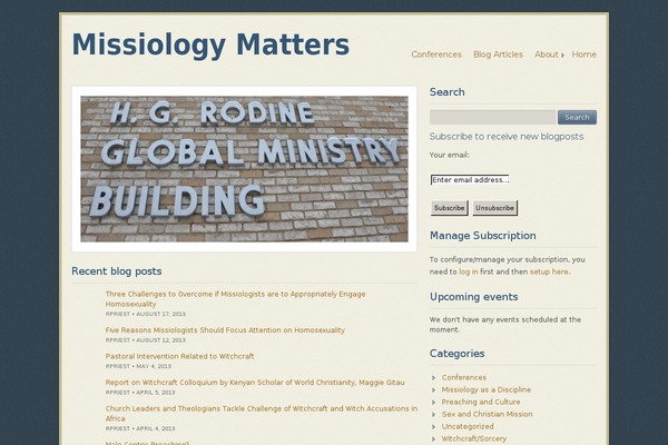 Ecclesia theme site design template sample