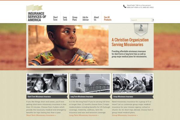 Isa theme site design template sample