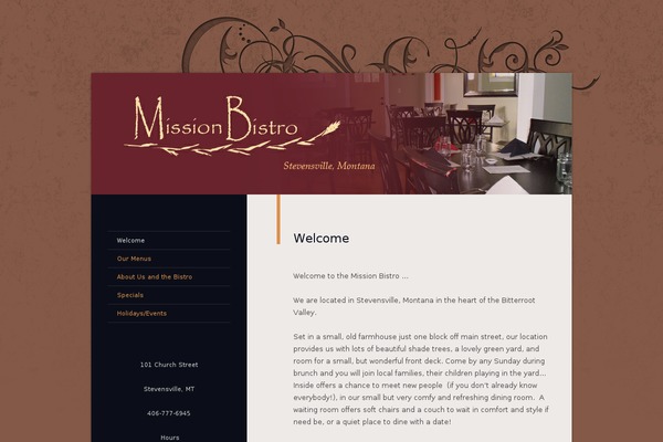 Restaurant theme site design template sample