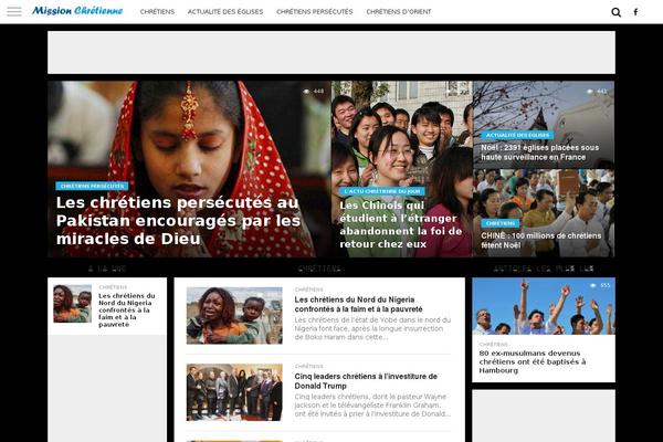 Site using Theia-post-slider plugin