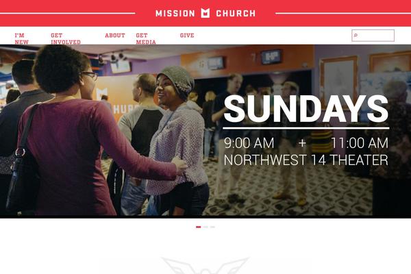 Mission theme site design template sample