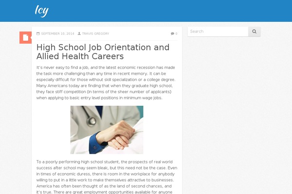 Icy theme site design template sample