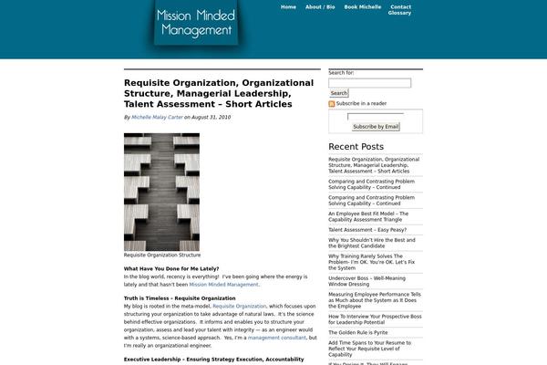 missionmindedmanagement.com site used Vertigo-blue-2column