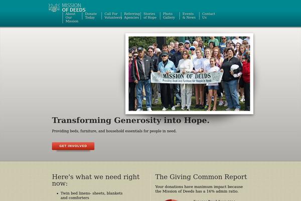 missionofdeeds.org site used Benevolent