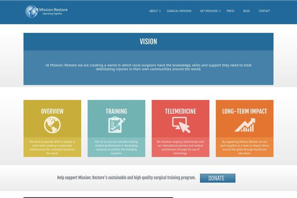 missionrestore.org site used Justiwp