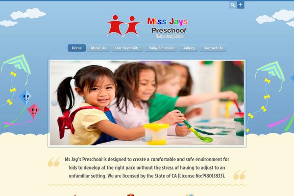 Happy Kids theme site design template sample