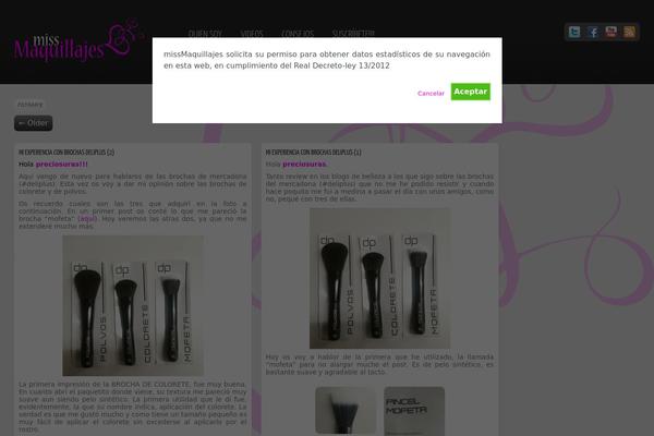Site using Cookie-warning plugin