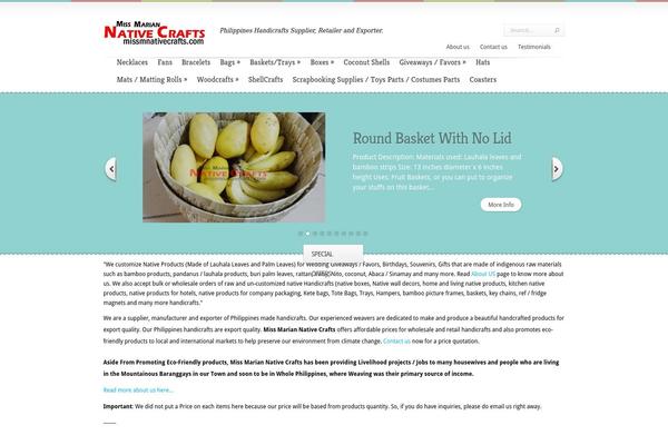 Boutique theme site design template sample