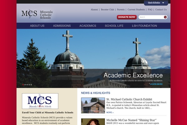 Mcs theme site design template sample