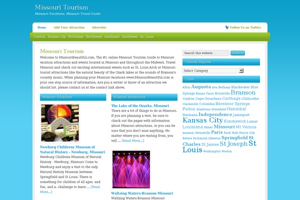 Serenity theme site design template sample