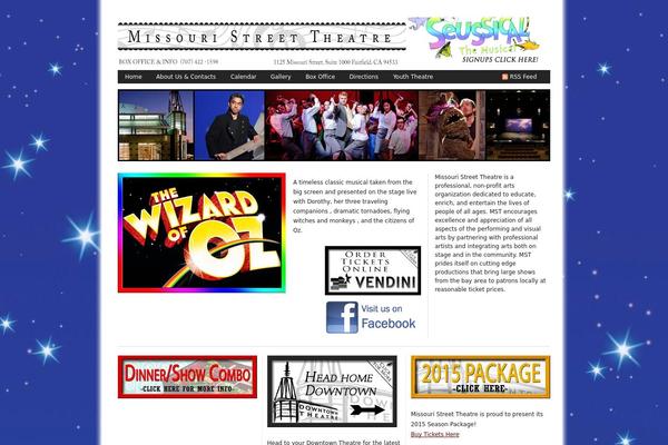missouristreettheatre.com site used Wpmu Nelo