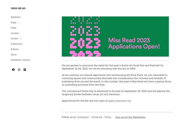 missread.com site used Cele