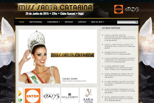 misssantacatarinaoficial.com.br site used Miss