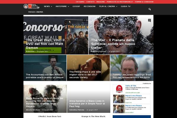 The Voux theme site design template sample