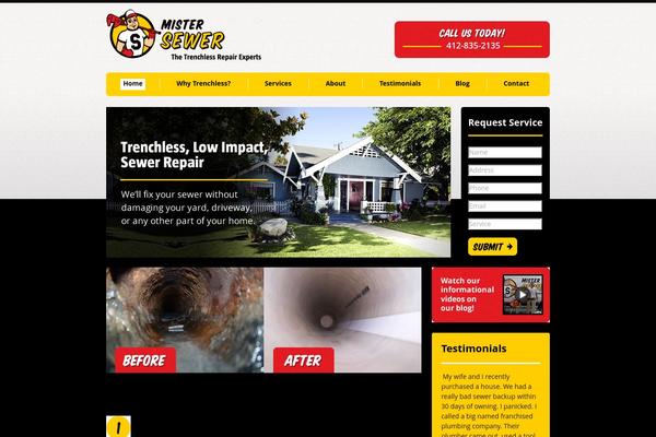 mistersewer.com site used Boxpress-v1