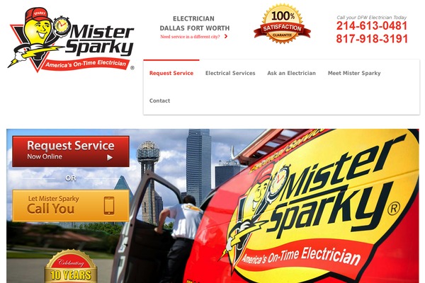 mistersparky-dallas.com site used Mistersparkydallas