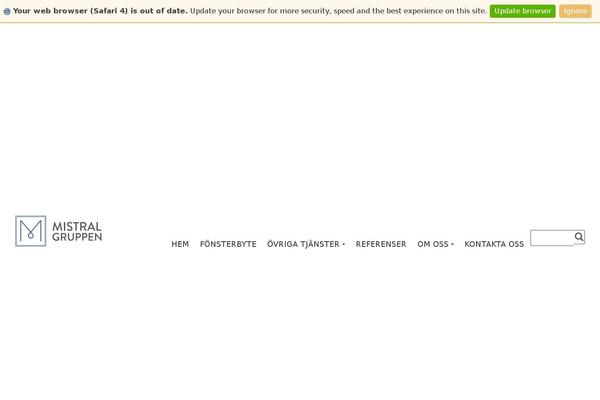 mistral.se site used Mistral