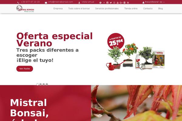 mistralbonsai.com site used Smartweb