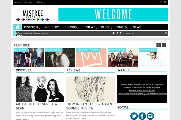 Site using Flash Gallery plugin