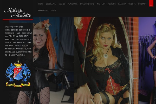 mistressnicolette.net site used Invictus_3.3