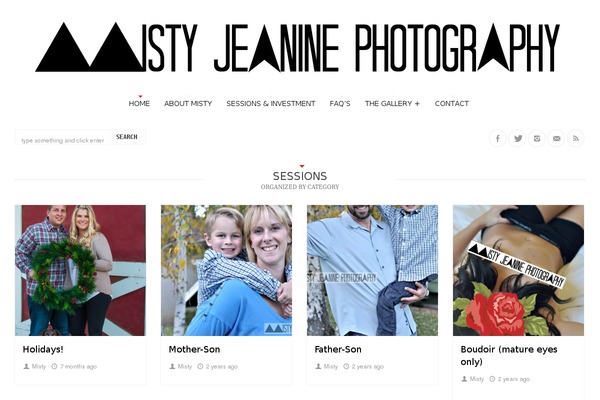 Tripod theme site design template sample