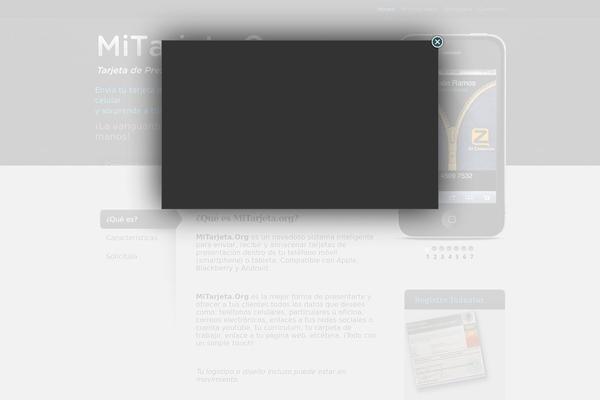 mitarjeta.org site used MyApp