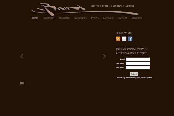 mitchbaird.com site used Photocrati