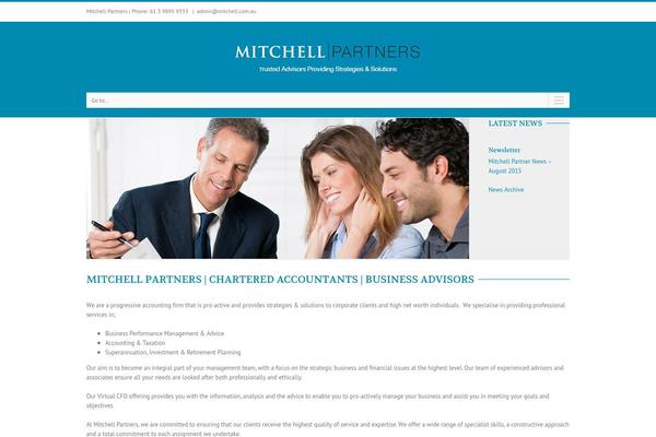 Mitchell theme site design template sample