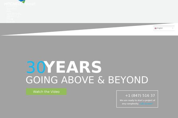 Mitchell theme site design template sample