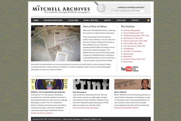 Revolution theme site design template sample
