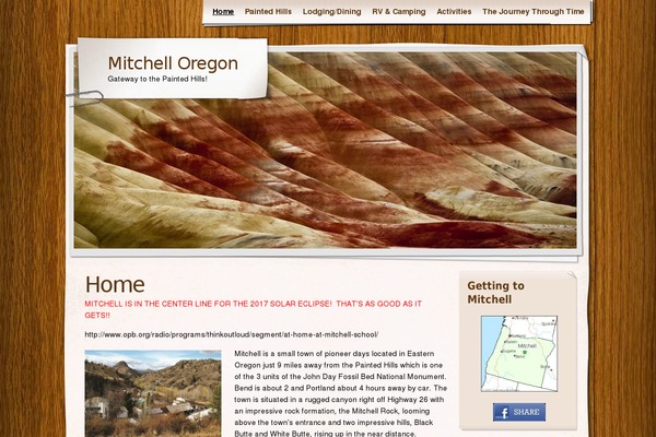 Mitchell theme site design template sample